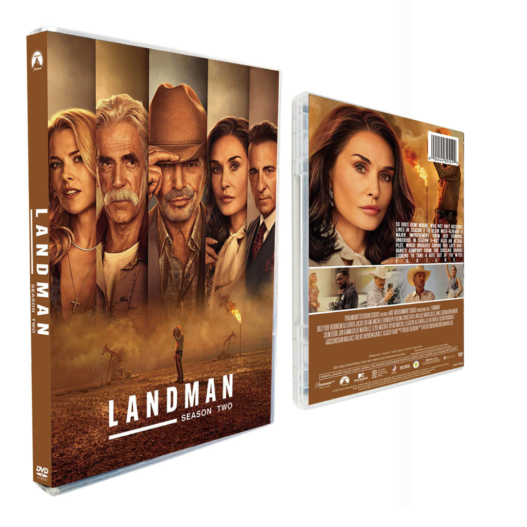 Landman SEASON 2 DVD, 2025, 3-Disc Box Set
