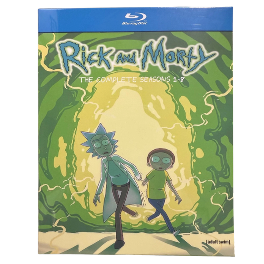 New Rick and Morty: The complete series Season 1-8 ( 8-Disc-Blu-ray- Box-Set )