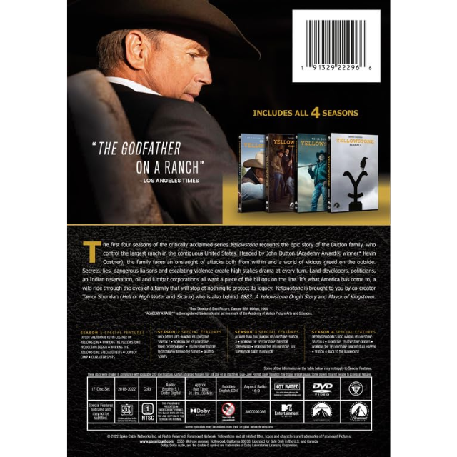 Yellowstone: The First Four Seasons (DVD)