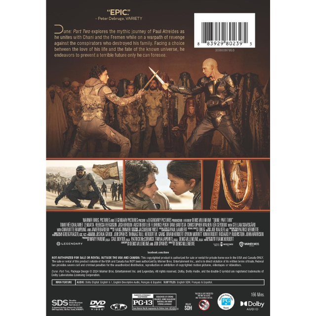 Dune: Part Two (DVD)