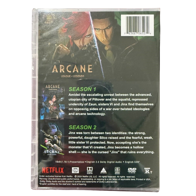 Arcane: League of Legendss, The Complete Seasons 1-2, DVD