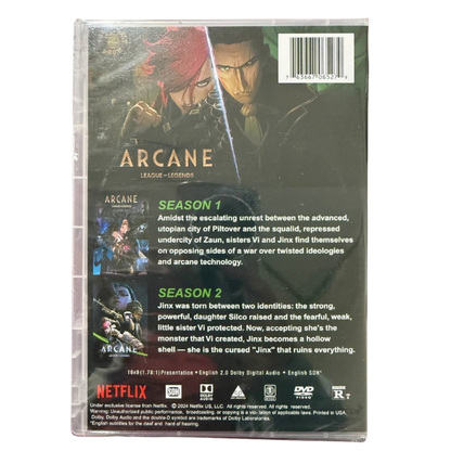 Arcane: League of Legendss, The Complete Seasons 1-2, DVD