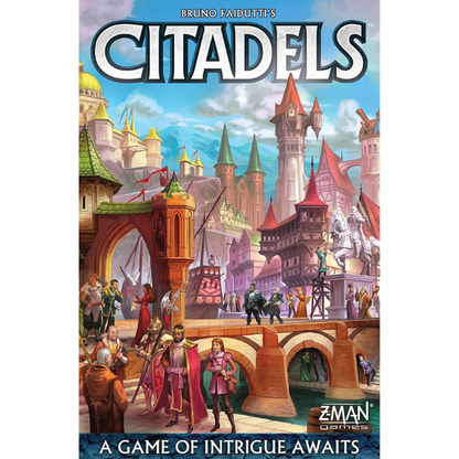 Citadels Revised Edition, Board Game, Ages 10+, 2-8 Players, 30-60 Minutes Playing Time