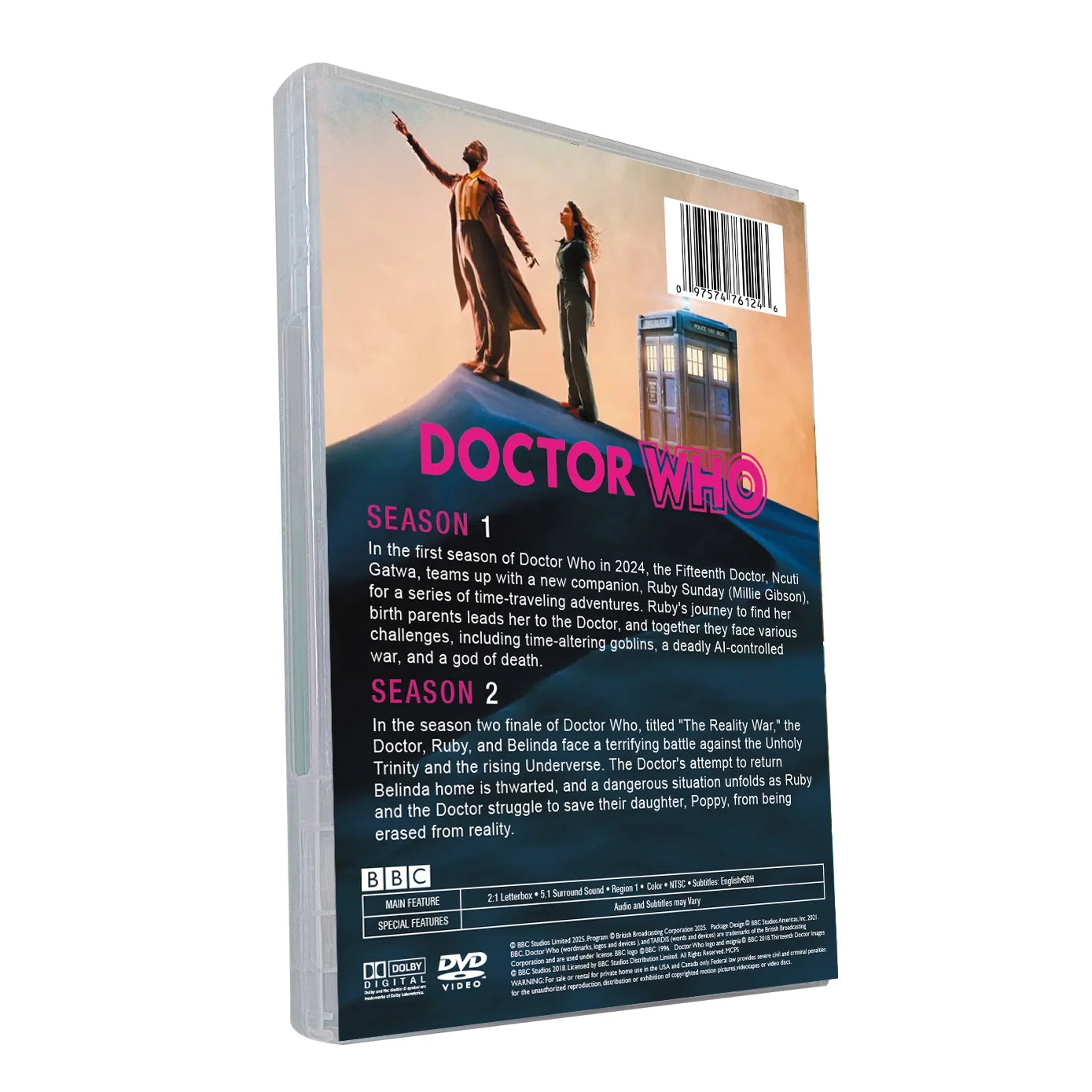 Doctor Who - The Complete Seasons 1 & 2 ( DVD - 2025 6Disc Box Set )