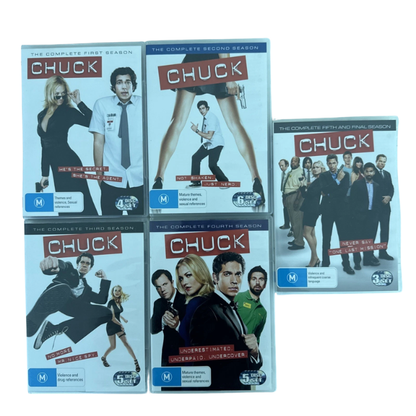 CHUCK - The Complete Series Seasons 1-5 DVD Box Set